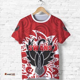 sydney t shirt simple indigenous swans