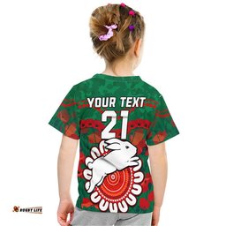custom personalised rabbitohs rugby anzac t shirt camouflage poppy