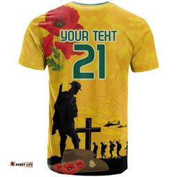 australia socceroos soccer anzac custom t shirt gallipoli soldier with camouflage art