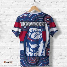 custom personalised western football bulldogs t shirt redamancy indigenous australian