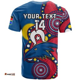 custom text and number adelaide football naidoc t shirt crows for our elders indigenous