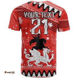 custom dragons rugby t shirt chirstmas vibe