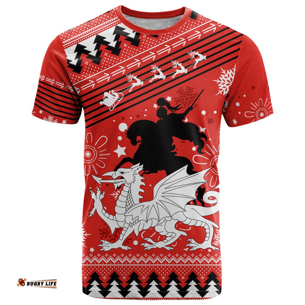 custom dragons rugby t shirt chirstmas vibe