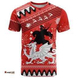 custom dragons rugby t shirt chirstmas vibe