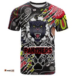 panthers rugby aboriginal t shirt indigenous super black panthers scratch style rlt13Amazing Aussie