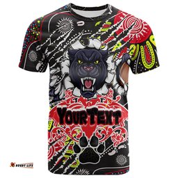 panthers rugby aboriginal t shirt indigenous super black panthers scratch style rlt13Amazing Aussie