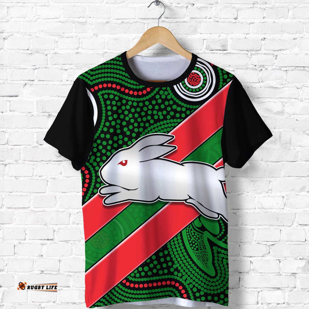 rabbitohs indigenous t shirt version 02 brave