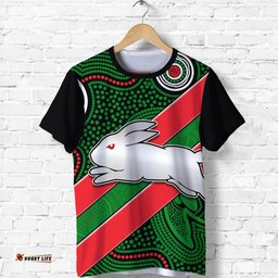 rabbitohs indigenous t shirt version 02 brave
