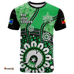 custom text and number melbourne stars naidoc t shirt indigenous for our elders