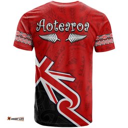 waitangi t shirt aotearoa tino rangatiratanga flag with silver fern