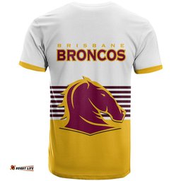 broncos rugby t shirt sporty style white version