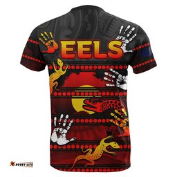 naidoc parramatta eels t shirt aboriginal patterns style blackAmazing Aussie