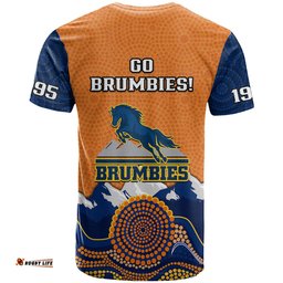 brumbies rugby 1995 super indigenous version t shirt