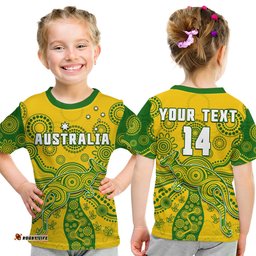 custom text and number australia t shirt national colours proud aussie special indigenous