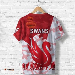 sydney swans t shirt anzac vibes