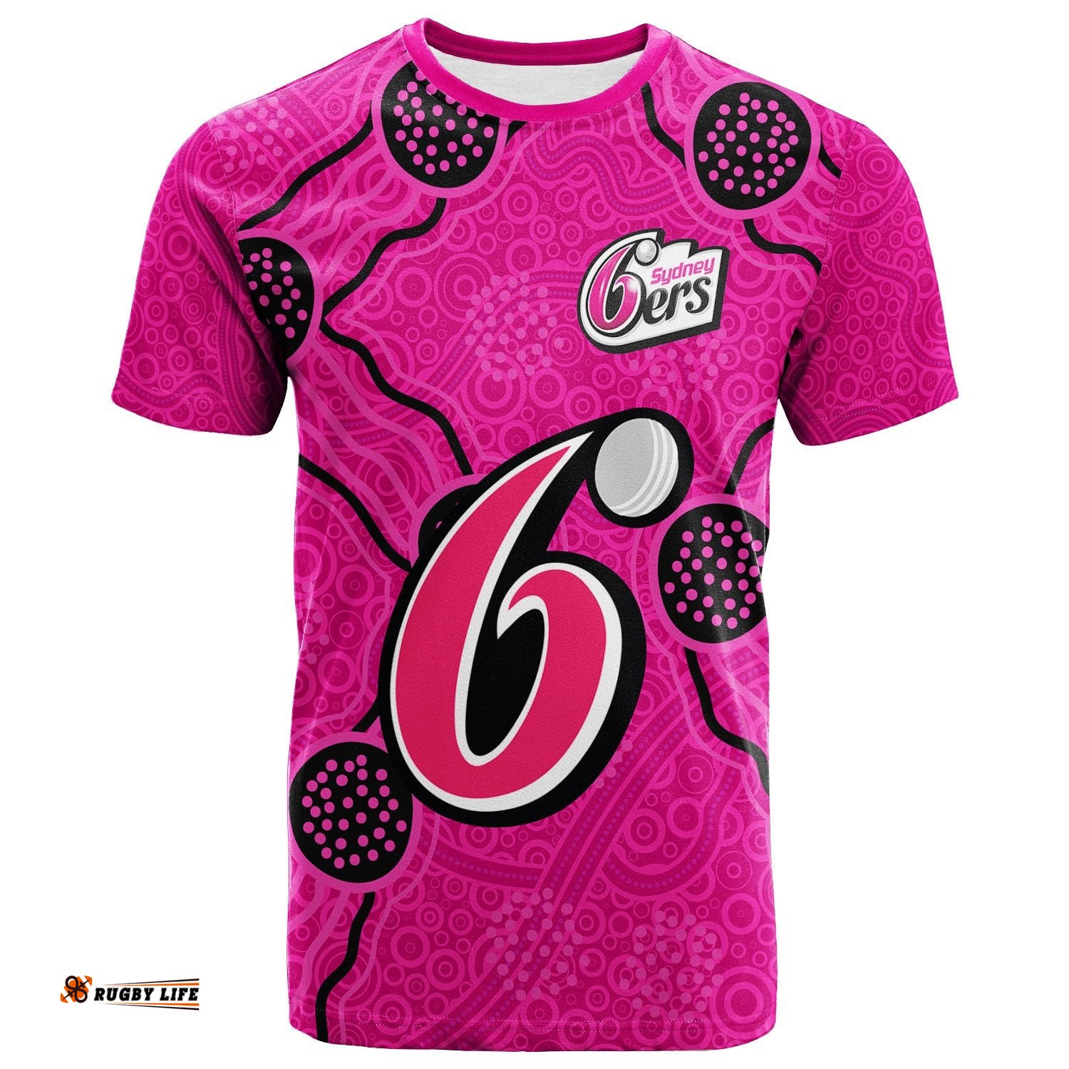 sydney sixers t shirt aboriginal dot painting