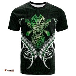 new zealand silver fern t shirt green