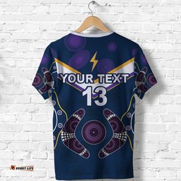 custom personalised storm t shirt melbourne indigenous champion custom text and number