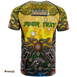 australian rugby sevens mens squad t shirt custom australia coat of arms aboriginal culture personalised player and number t shirt