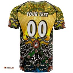australian rugby sevens mens squad t shirt custom australia coat of arms aboriginal culture personalised player and number t shirt