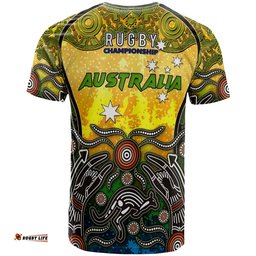 australian rugby sevens mens squad t shirt custom australia coat of arms aboriginal culture personalised player and number t shirt