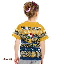 custom personalised parramatta eels christmas t shirt parra aboriginal art merry xmas