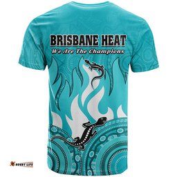 brisbane heat cricket champions t shirt lizard indigenous aboriginal