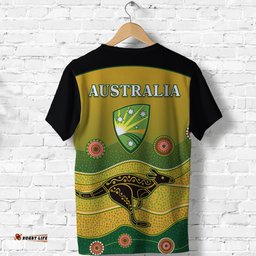 cricket australia t shirt indigenous kangaroo