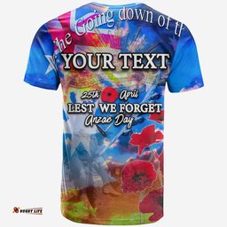 custom personalisedanzac australia t shirt legend