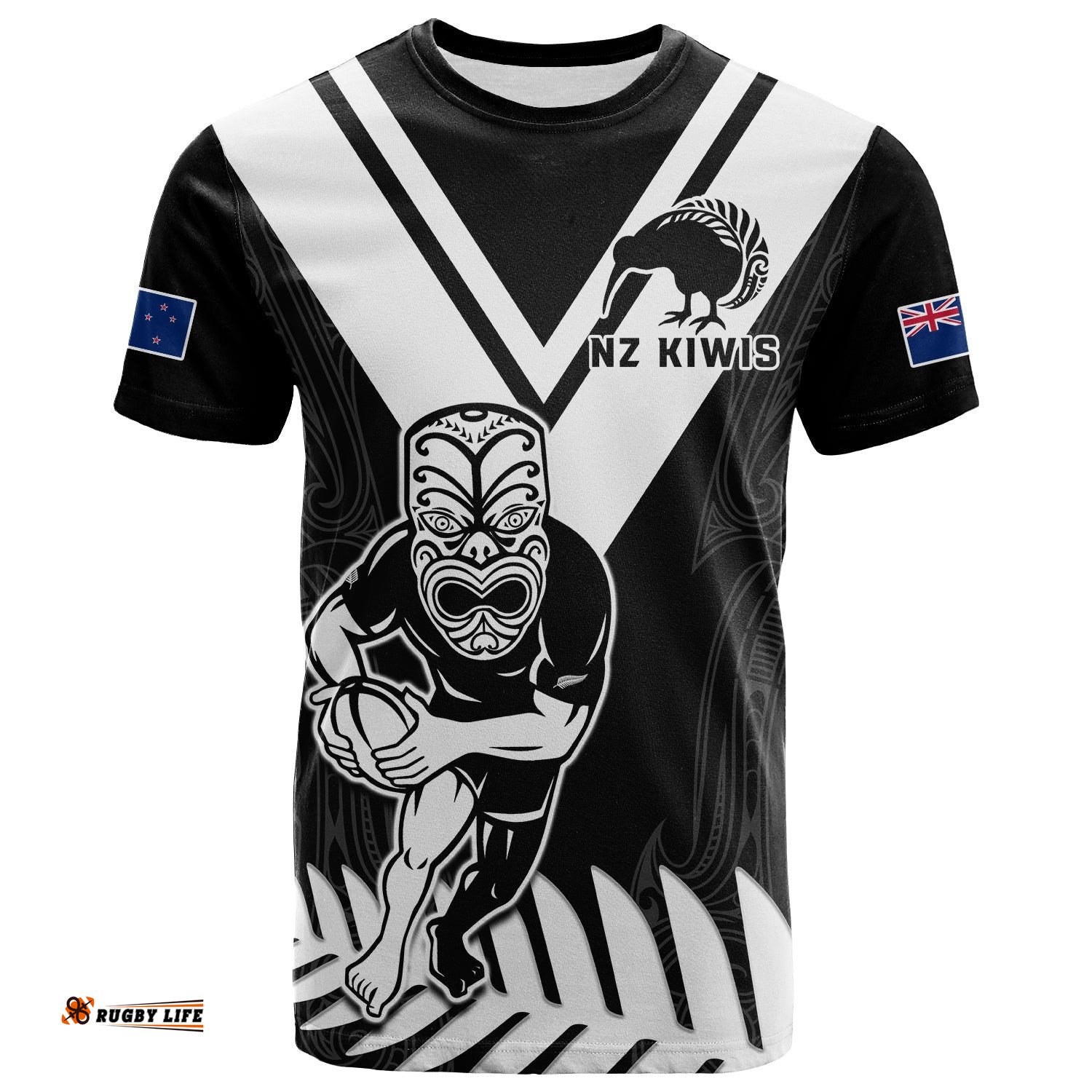 new zealand silver fern rugby t shirt nz kiwi pacific maori sporty