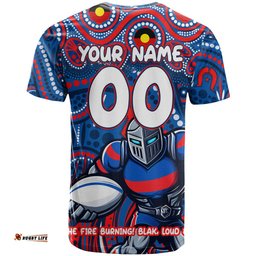 custom australia naidoc week 2024 t shirt newcastle knights mascot keep the fire burning dt02