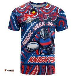 custom australia naidoc week 2024 t shirt newcastle knights mascot keep the fire burning dt02