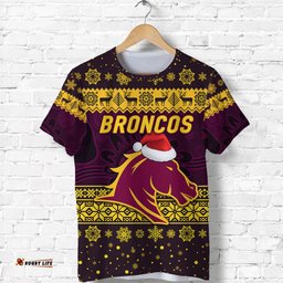 brisbane broncos t shirt christmas simple style purple