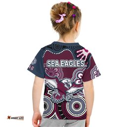 sea eagles rugby t shirt simple aboriginal 1946
