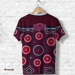 reds rugby australian t shirt simple indigenous queensland