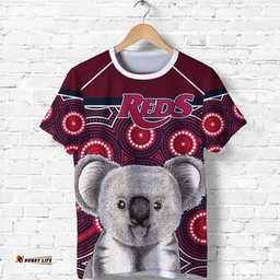 reds rugby australian t shirt simple indigenous queensland