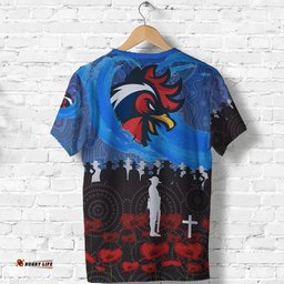 custom personalised sydney roosters aboriginal t shirt prairie style