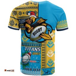 titans rugby t shirt custom christmas snowflakes titans mascot t shirt