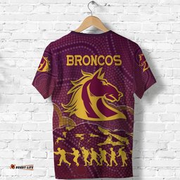 brisbane broncos t shirt anzac day country style