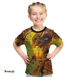 custom personalised hei tiki maori t shirt fern aotearoa ta moko sun
