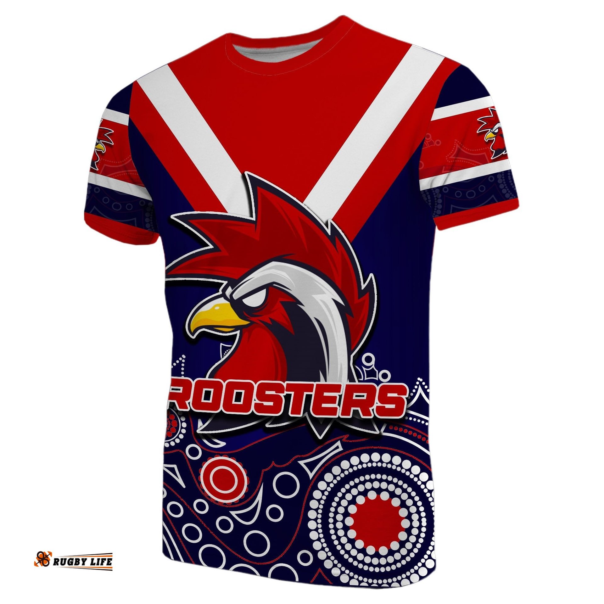 roosters t shirt aboriginal