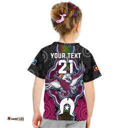 custom personalised sea eagles rugby naidoc week t shirt indigenous