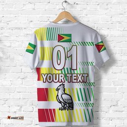 custom personalised guyana cricket harpy eagles t shirt original style white