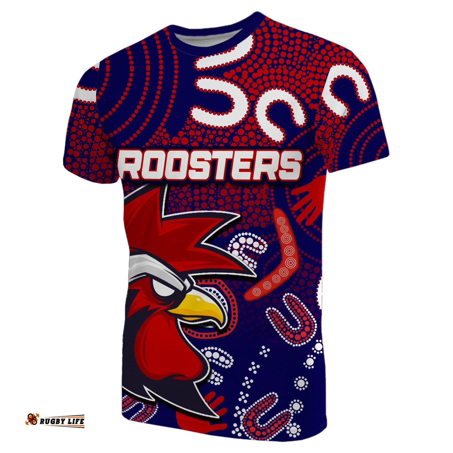 roosters t shirt indigenous no1
