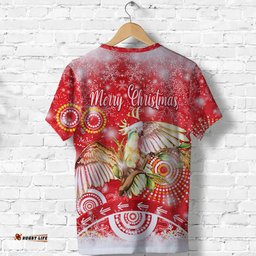 australia cockatoo christmas t shirt original style red
