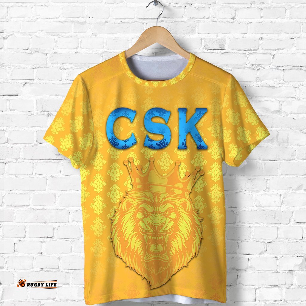 chennai super kings t shirt cricket traditional pride yellow