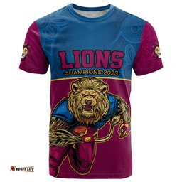 custom afl lions champions t shirt proud brisbane aboriginal vibe