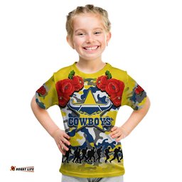 anzac day t shirt cowboys army style no2