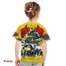 anzac day t shirt cowboys army style no2