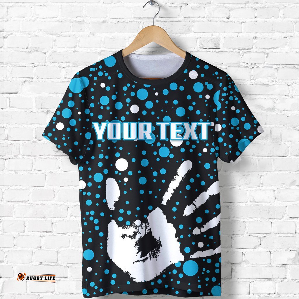 custom personalised sharks rugby indigenous t shirt minimalism version